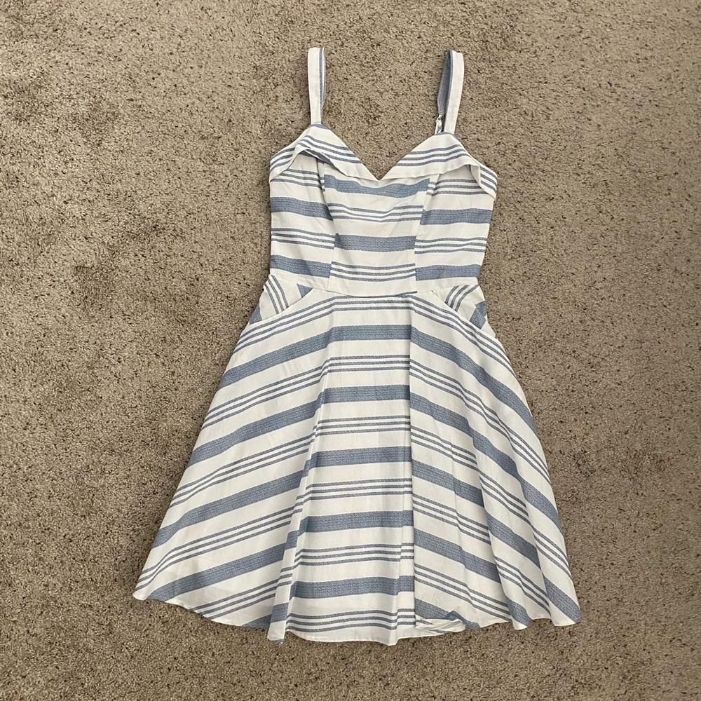 Sailor striped mini dress.